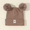 Bonnet chaud pour bébé avec pompons Three Hugs - Puériculture, Mode et Accessoires de bébé