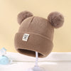 Bonnet chaud pour bébé avec pompons Three Hugs - Puériculture, Mode et Accessoires de bébé