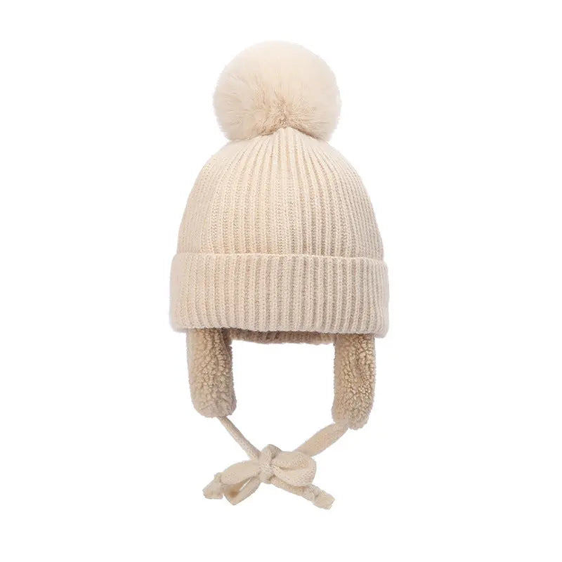 Bonnet d'hiver pour enfant avec protection des oreilles et pompon – Three  Hugs - Puériculture, Mode et Accessoires de bébé
