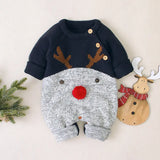 Combinaison barboteuse en tricot renne de Noël Three Hugs - Puériculture, Mode et Accessoires de bébé