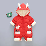 Combinaison bebe hiver I Cerf™ - Rouge / 0-3M -Three-Hugs Three Hugs - Puériculture, Mode et Accessoires de bébé Rouge / 0-3M Three Hugs - Puériculture, Mode et Accessoires de bébé