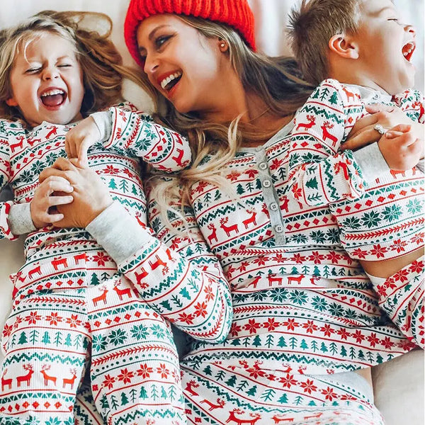 Pyjama Famille de Noël,Famille Pyjama Une Pièce à Glissière Chaud